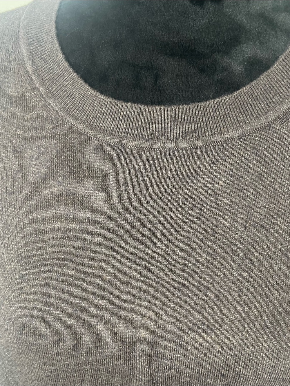 Quince Women’s Brown Crewneck Organic Cotton Cashmere Knit Sweater Sz L - Picture 3 of 8
